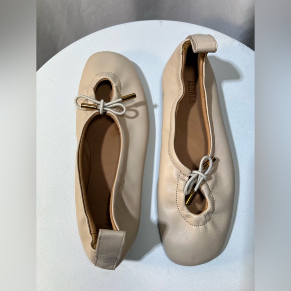 ALOHAS Rosalind Cream Leather Ballet Flats | 37 - Picture 7 of 12